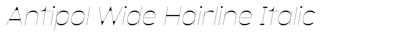 Antipol Wide Hairline Italic image